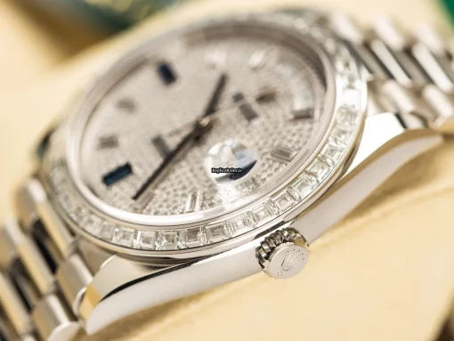 Luxury Replica Rolex Day-date 40 228396tbr Caliber 3255 Automatic Movement 40mm Platinum Case Mens/unisex Watch - Image 5