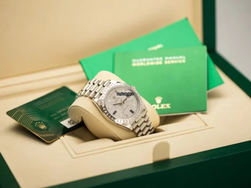 Luxury Replica Rolex Day-date 40 228396tbr Caliber 3255 Automatic Movement 40mm Platinum Case Mens/unisex Watch - Image 8