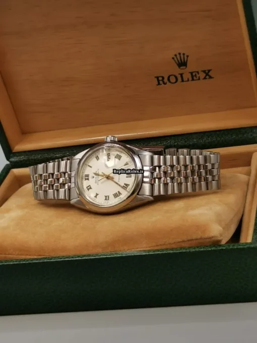 Affordable Imitation Rolex Oyster Precision 6694 Caliber 1225 Manual Winding Movement 34x40mm Steel Case Mens/unisex Watch - Image 12