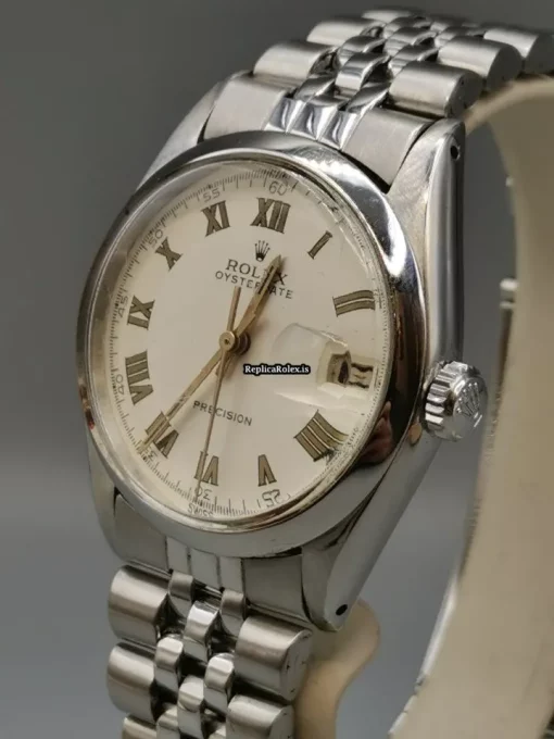 Affordable Imitation Rolex Oyster Precision 6694 Caliber 1225 Manual Winding Movement 34x40mm Steel Case Mens/unisex Watch - Image 4