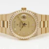 Lovely Replica Rolex Day-date Oysterquartz 19048 Caliber 5055 Quartz Movement 36mm Yellow Gold Case Mens/unisex Watch