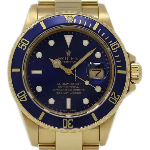 Incredible Clone Rolex Submariner Date 16808 Automatic Movement 40mm Yellow Gold Case Mens/unisex Watch