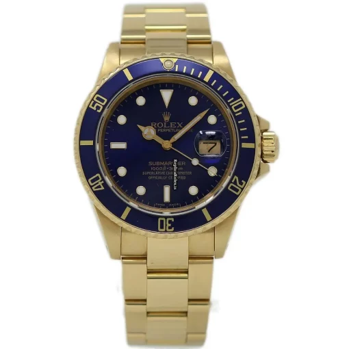 Incredible Clone Rolex Submariner Date 16808 Automatic Movement 40mm Yellow Gold Case Mens/unisex Watch - Image 2
