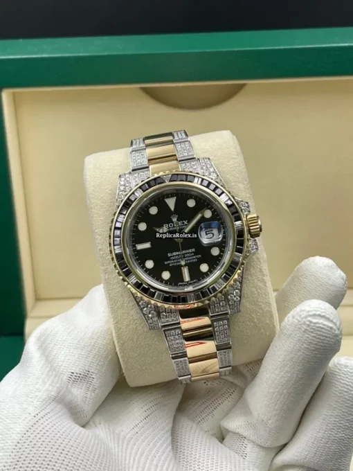 Cool Replica Rolex Submariner Date 116613ln Caliber 3135 Automatic Movement 40mm Gold/steel Case Mens/unisex Watch - Image 3