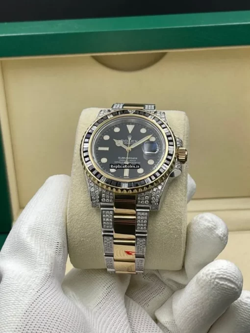 Cool Replica Rolex Submariner Date 116613ln Caliber 3135 Automatic Movement 40mm Gold/steel Case Mens/unisex Watch - Image 4