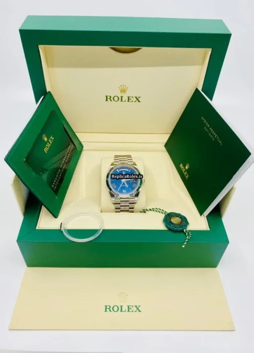 Luxury Replica Rolex Day-date 40 228239 Caliber 3255 Automatic Movement 40mm White Gold Case Mens/unisex Watch - Image 2
