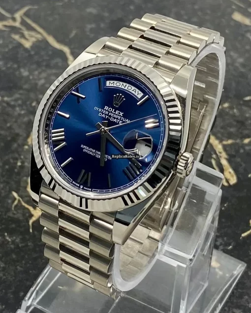 Luxury Replica Rolex Day-date 40 228239 Caliber 3255 Automatic Movement 40mm White Gold Case Mens/unisex Watch - Image 3