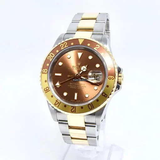 Beautiful Fake Rolex Gmt-master II 16713 Caliber 3185 Automatic Movement 40mm Gold/steel Case Mens/unisex Watch - Image 2