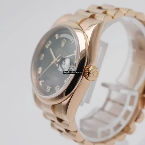 Suitable Fakes Rolex Day-date 36 118205 Automatic Movement 36mm Rose Gold Case Mens/unisex Watch - Image 2
