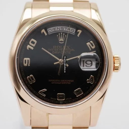 Suitable Fakes Rolex Day-date 36 118205 Automatic Movement 36mm Rose Gold Case Mens/unisex Watch - Image 3