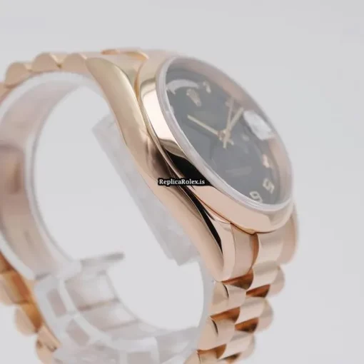 Suitable Fakes Rolex Day-date 36 118205 Automatic Movement 36mm Rose Gold Case Mens/unisex Watch - Image 4
