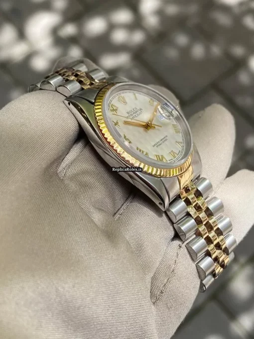 Stylish Fake Rolex Datejust 16013 Caliber 3035 Automatic Movement 36mm Gold/steel Case Mens/unisex Watch - Image 10