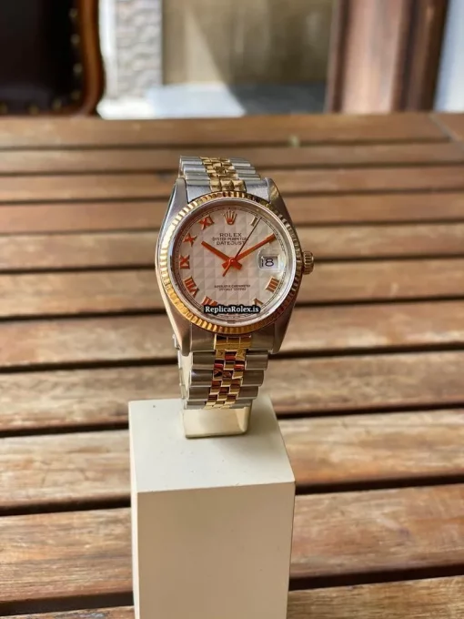 Stylish Fake Rolex Datejust 16013 Caliber 3035 Automatic Movement 36mm Gold/steel Case Mens/unisex Watch - Image 5