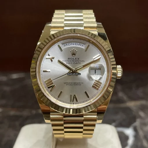 Nice Replica Rolex Day-date 40 228238 Caliber 3255 Automatic Movement 40mm Yellow Gold Case Mens/unisex Watch