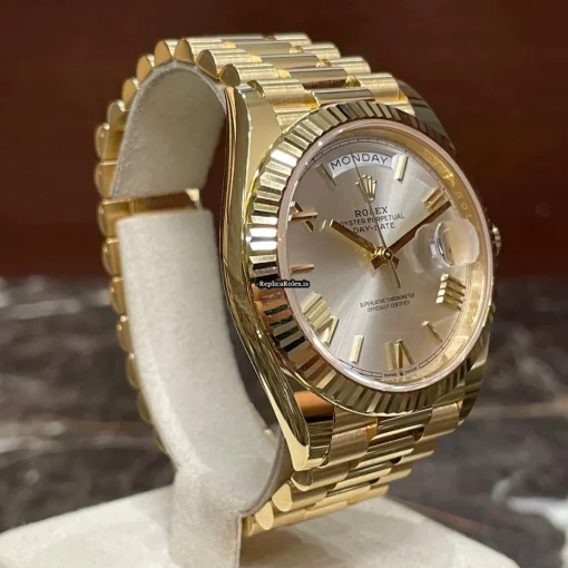 Nice Replica Rolex Day-date 40 228238 Caliber 3255 Automatic Movement 40mm Yellow Gold Case Mens/unisex Watch - Image 2