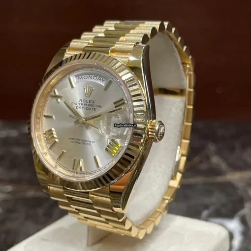 Nice Replica Rolex Day-date 40 228238 Caliber 3255 Automatic Movement 40mm Yellow Gold Case Mens/unisex Watch - Image 3