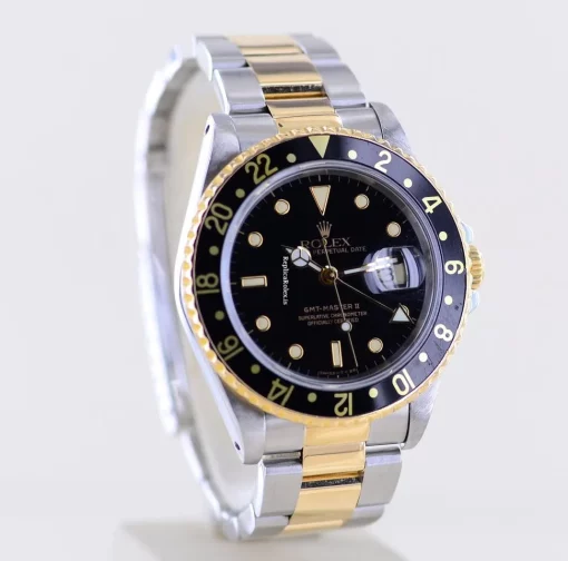 Good Replica Rolex Gmt-master II 16713 Caliber 3185 Automatic Movement 40mm Gold/steel Case Mens/unisex Watch - Image 10