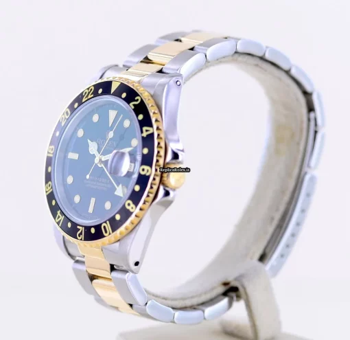 Good Replica Rolex Gmt-master II 16713 Caliber 3185 Automatic Movement 40mm Gold/steel Case Mens/unisex Watch - Image 4