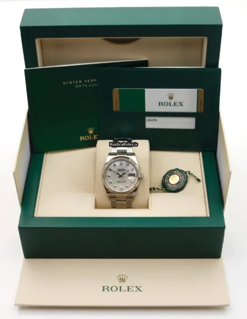 Quality Fake Rolex Datejust 126234 Caliber 3235 Automatic Movement 36mm Steel Case Mens/unisex Watch - Image 2