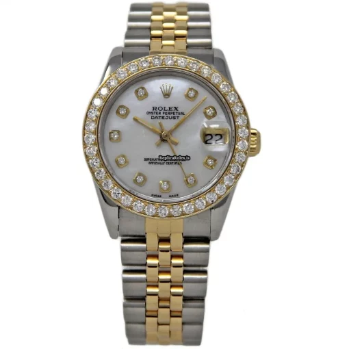 Amazing Replica Rolex Datejust 6827 Automatic Movement 31mm Steel Case Womens Watch - Image 2