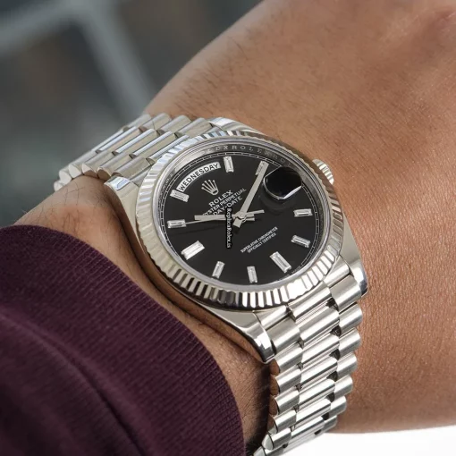 Recommend Copy Rolex Day-date 40 228239 Caliber 3255 Automatic Movement 40mm White Gold Case Mens/unisex Watch - Image 8