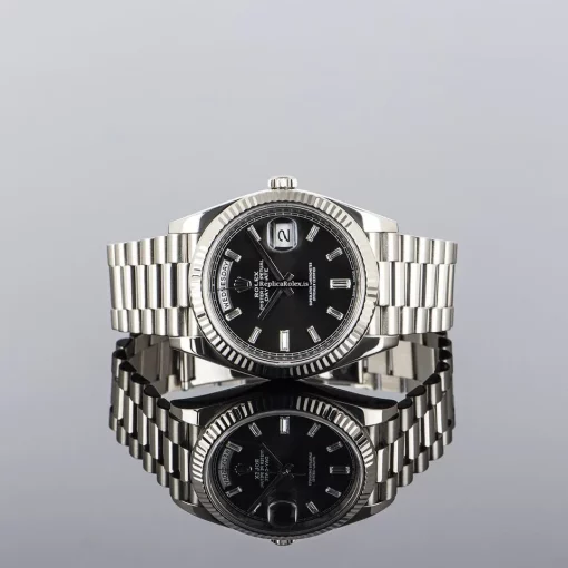 Recommend Copy Rolex Day-date 40 228239 Caliber 3255 Automatic Movement 40mm White Gold Case Mens/unisex Watch - Image 9