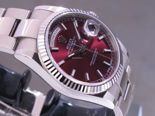 Quality Replica Rolex Day-date 36 118239 Caliber 3155 Automatic Movement 36x43mm White Gold Case Mens/unisex Watch - Image 11
