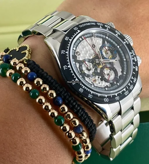 Awesome Fake Rolex Daytona 116520 Caliber 4130 Automatic Movement 40mm Steel Case Mens/unisex Watch - Image 4