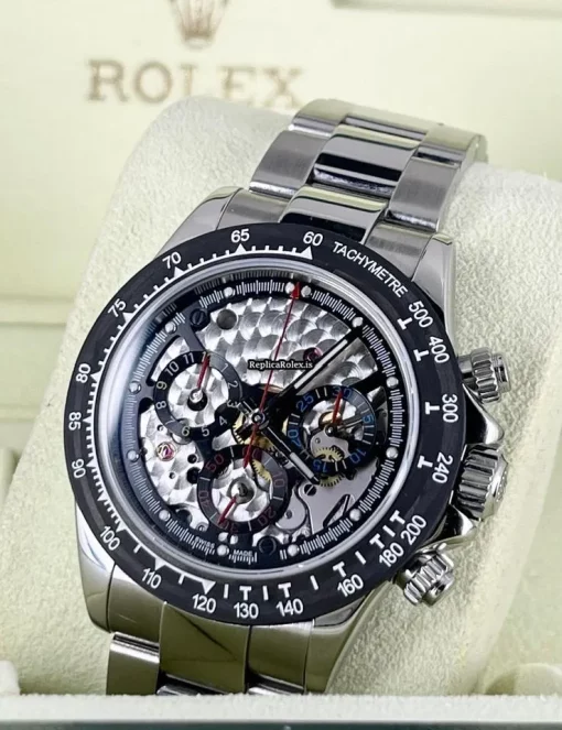 Awesome Fake Rolex Daytona 116520 Caliber 4130 Automatic Movement 40mm Steel Case Mens/unisex Watch - Image 7