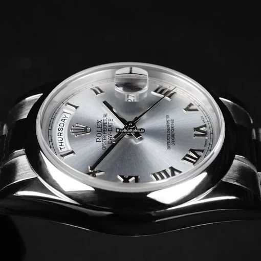 Trustworthy Replica Rolex Day-date 36 118206 Automatic Movement 36mm Platinum Case Mens/unisex Watch - Image 10
