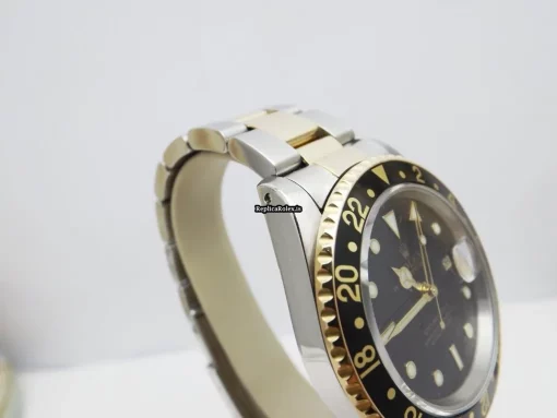 Swiss Fake Rolex Gmt-master II 16713 Caliber 3185 Automatic Movement 40mm Gold/steel Case Mens/unisex Watch - Image 6