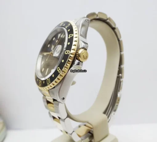 Swiss Fake Rolex Gmt-master II 16713 Caliber 3185 Automatic Movement 40mm Gold/steel Case Mens/unisex Watch - Image 8