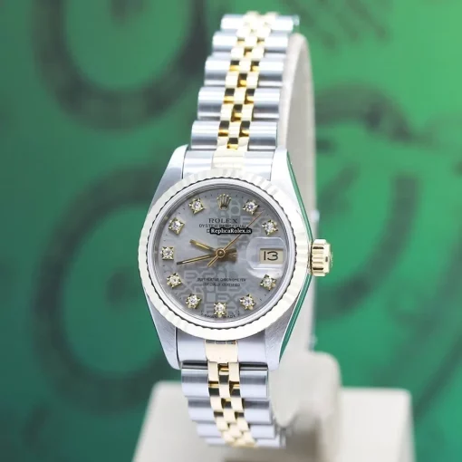 Incredible Replica Rolex Lady-datejust 69173 Caliber 2135 Automatic Movement 26mm Steel Case Womens Watch - Image 9