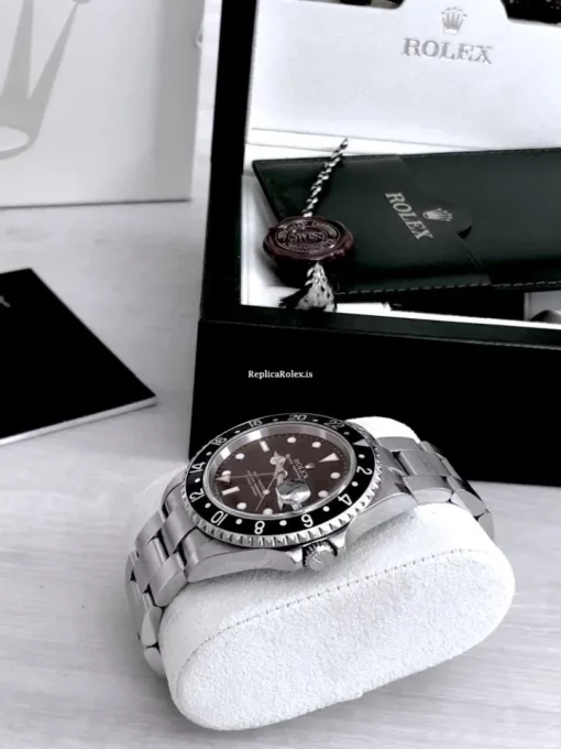 Defect Replica Rolex Gmt-master II 16710 Caliber 3185 Automatic Movement 40mm Steel Case Mens/unisex Watch - Image 2