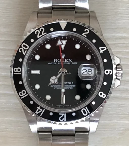 Defect Replica Rolex Gmt-master II 16710 Caliber 3185 Automatic Movement 40mm Steel Case Mens/unisex Watch - Image 5