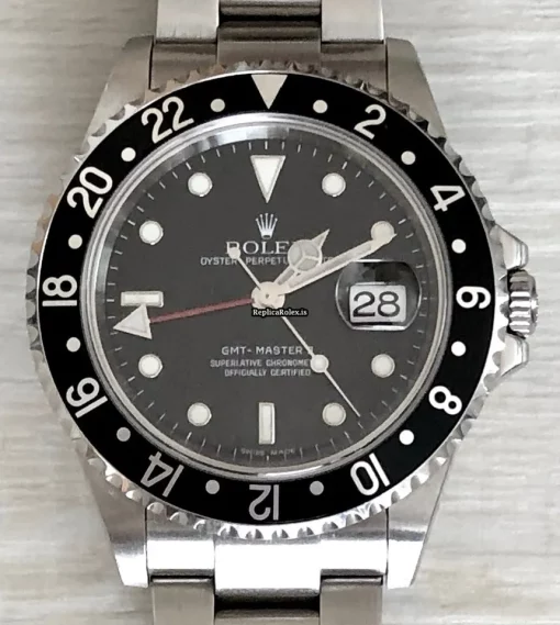 Defect Replica Rolex Gmt-master II 16710 Caliber 3185 Automatic Movement 40mm Steel Case Mens/unisex Watch - Image 6