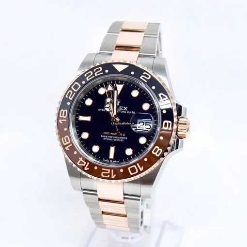 Incredible Replica Rolex Gmt-master II 126711chnr Caliber 3285 Automatic Movement 40mm Gold/steel Case Mens/unisex Watch - Image 2