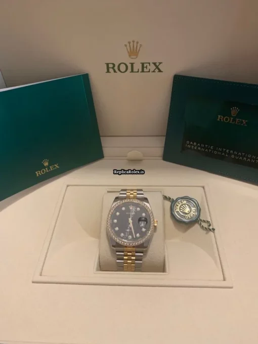 Best Replica Rolex Datejust 116243 Automatic Movement 36mm Gold/steel Case Mens/unisex Watch - Image 2