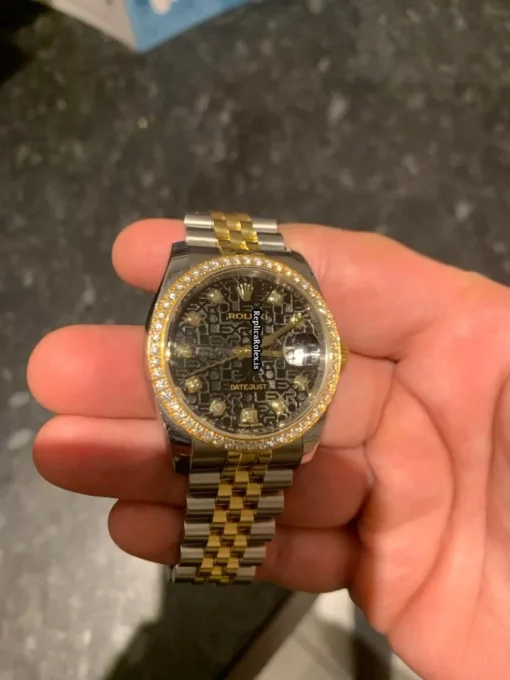 Best Replica Rolex Datejust 116243 Automatic Movement 36mm Gold/steel Case Mens/unisex Watch - Image 9