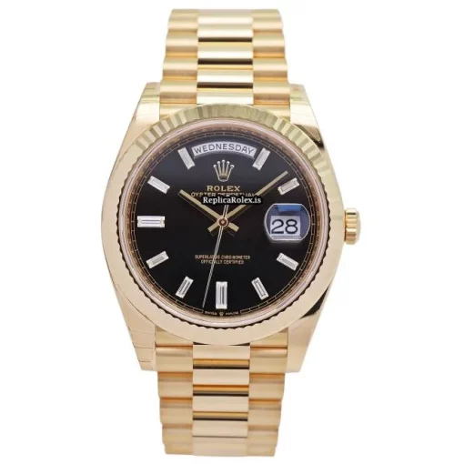 Perfect Replica Rolex Day-date 40 228238 Automatic Movement 40mm Yellow Gold Case Mens/unisex Watch