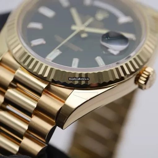 Perfect Replica Rolex Day-date 40 228238 Automatic Movement 40mm Yellow Gold Case Mens/unisex Watch - Image 14
