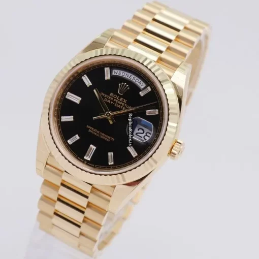 Perfect Replica Rolex Day-date 40 228238 Automatic Movement 40mm Yellow Gold Case Mens/unisex Watch - Image 2