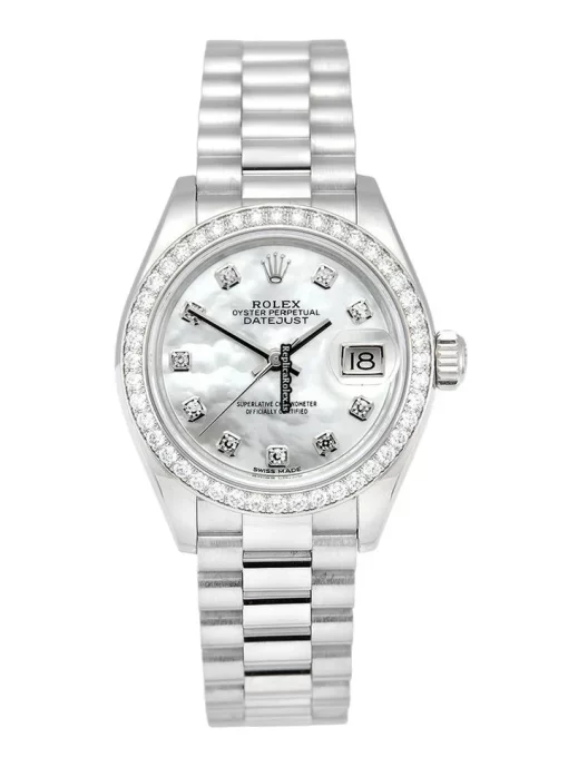Incredible Replica Rolex Lady-datejust 279136rbr Caliber 2236 Automatic Movement 28mm Platinum Case Womens Watch
