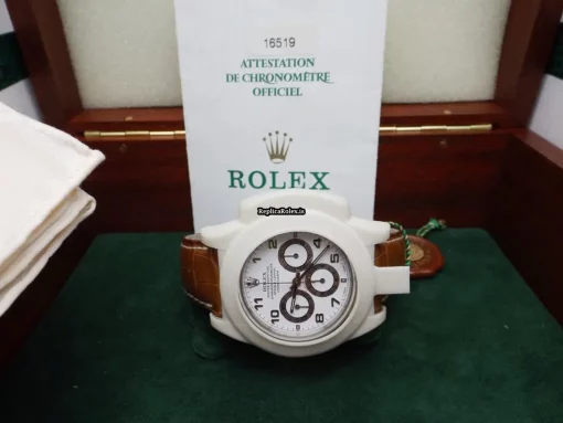 Trustworthy Replica Rolex Daytona 16519 Caliber 4030 Automatic Movement 40mm White Gold Case Mens/unisex Watch - Image 11