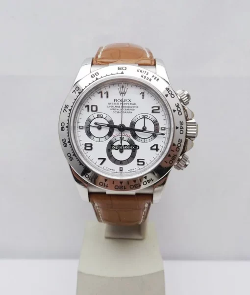 Trustworthy Replica Rolex Daytona 16519 Caliber 4030 Automatic Movement 40mm White Gold Case Mens/unisex Watch - Image 2
