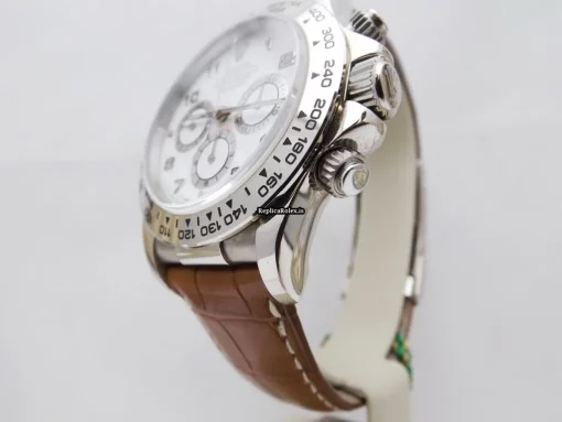 Trustworthy Replica Rolex Daytona 16519 Caliber 4030 Automatic Movement 40mm White Gold Case Mens/unisex Watch - Image 6