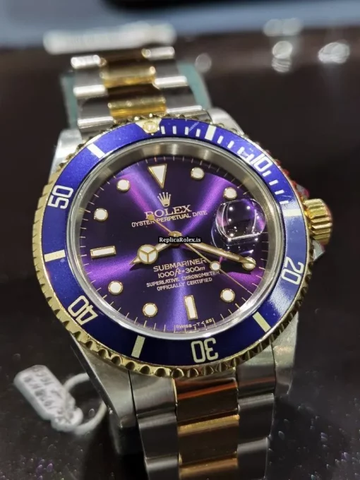 Cool Replica Rolex Submariner Date 16613 Caliber 3135 Automatic Movement 40mm Gold/steel Case Mens/unisex Watch - Image 2