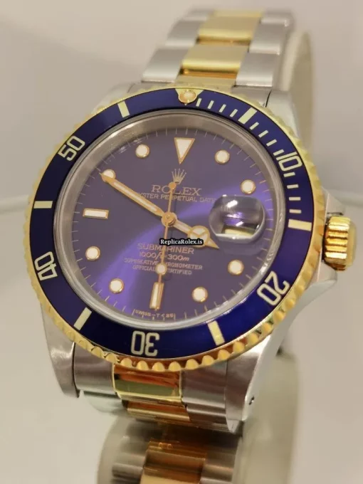 Cool Replica Rolex Submariner Date 16613 Caliber 3135 Automatic Movement 40mm Gold/steel Case Mens/unisex Watch - Image 4