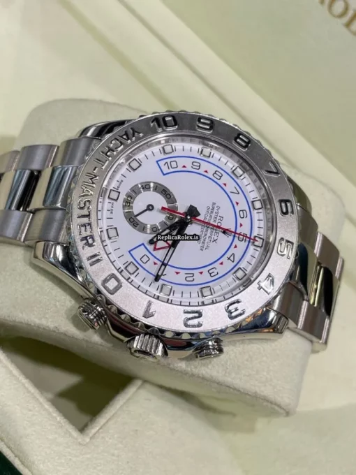 Ideal Replica Rolex Yacht-master II 116689 Caliber 4160 Automatic Movement 44mm White Gold Case Mens/unisex Watch - Image 2