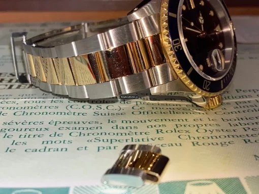 Unique Replica Rolex Submariner Date 16613 Caliber 3135 Automatic Movement 40mm Gold/steel Case Mens/unisex Watch - Image 10